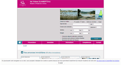 Desktop Screenshot of guimberteau-notaire.fr